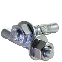 3/8"-16 x 6-1/2" BBI Commercial Zinc Plated Carbon Steel Wedge Anchor