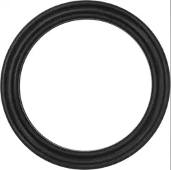 #134 1-7/8" x 2-1/16" x 3/32" Black Buna-N 70 Durometer Quad Cut O-Ring