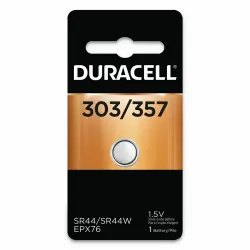 303/357 Size Duracell Procell Silver Oxide Button Cell Battery 6-Pack