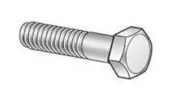 M14-1.50 x 25mm DIN 961 Class 8.8 Zinc Finish Steel Hex Cap Screw