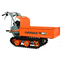 6.5hp 660lb Capacity YardMax Briggs &amp; Stratton CR950 Gas Power Trackbarrow with 4.0 Cu Ft Shock Assist-Flatbed