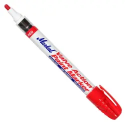 Red Medium Bullet Tip Markal Valve Action Xylene-Free Fast Dry Paint Marker
