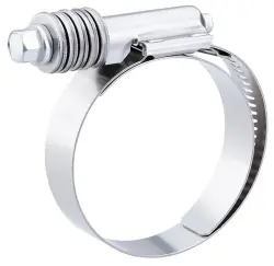 #412 3-1/4" to 4-1/8"Dia 5/8"W 300 Series Stainless Steel 125 in/lb Constant-Torque HD Hose Clamp