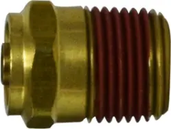 5/32" Tube x #10-32 Male UNF Brass DOT Push-to-Connect Connector