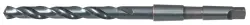 35/64" Drillco 1400 Series 118 Point Black Oxide Finish HSS Taper Shank Drill