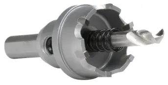 1-1/8"Dia 3/16"DOC 3/8" Shank Hougen Holcutter Carbide-Tipped Ejection Spring Hole Cutter