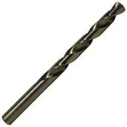 #55 Drill America 135 Split Point Gold Finish Cobalt Jobber Length Drill