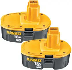 18V DeWalt XRP 2.4Ah Ni-Cad Heavy Duty Cordless Power Tool Battery 2-Pack