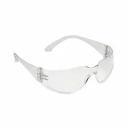 Clear Uncoated Lens Clear Frame Bulldog-Lite Clear Temple Safety Glasses