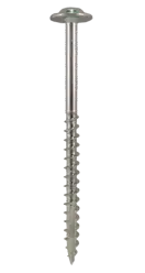 #10-9 x 2-1/2" Square/Phillips Combo Round Washer Head Zinc Finish Steel Coarse Thread Type 17 Furniture Screw