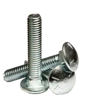 5/16"-18 x 4" SAE J429 Grade 5 Zinc Finish Steel Round Head Carriage Bolt