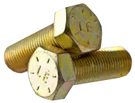 1/2"-13 x 1-1/2" SAE J429 Grade 8 Yellow Zinc Finish Steel Hex Cap Screw (USA)