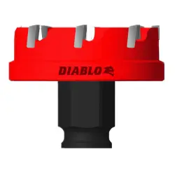 2"Dia 1/4"DOC SnapLock PLUS Shank Diablo Steel Demon Carbide-Tipped Ejection Spring Hole Cutter