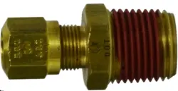 3/16" Tube x 1/8" Male NPT Brass Nylon Air Brake DOT Compression Connector