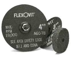 4" x 1/16" x 3/8" Type 1 FlexOvit High Performance A46T Metal & Stainless Cutting Wheel