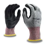 L Size 9 Machinist Black Foam Nitrile Palm 13ga Salt & Pepper HPPE ANSI Cut Level A4 Coated Glove