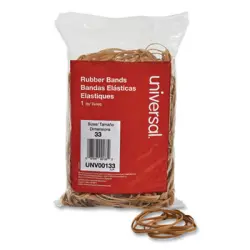 #33 0.04" Gauge Universal Beige Rubber Band 640Ct 1lb Bag