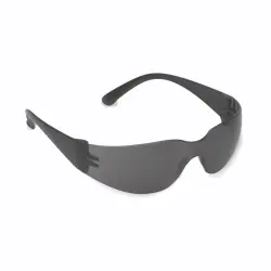 Gray Anti-Scratch Lens Black Frame Bulldog Black Temple Safety Glasses