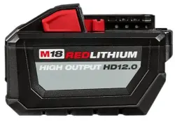 M18 Milwaukee REDLITHIUM HD 12.0Ah High Demand Lithium-Ion Power Tool Battery