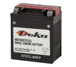 12V Deka Powersports 7L-BS 6AH Flooded Lead-Acid Battery