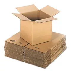12"L x 12"W x 12"H 200#/ECT-32 Single-Wall Kraft Corrugated Box