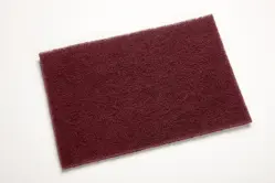 6" x 9" 3M Scotch-Brite 7447 Maroon Very Fine Aluminum Oxide Non-Woven Hand Pad
