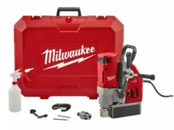 13A 120V 1-5/8" x 2" Capacity Milwaukee Corded 475/730 RPM 2-Speed Portable Magnetic Drill Kit