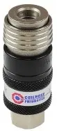 1/4" Body x 3/8" Female NPT Coilflow 5-in-1 Safety Exhaust Universal Quick Disconnect Coupler