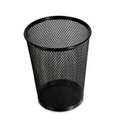 5.38"H Jumbo Universal Black Mesh Metal Pencil Cup