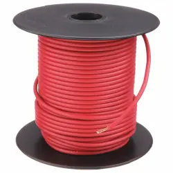 4 AWG Red PVC Insulated 105C GPT Primary Wire 25ft Roll