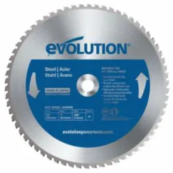 14&quot; x 0.094&quot; x 1&quot; Evolution 66T Tungsten Carbide Tipped Mild Steel &amp; Ferrous Metal Cutting Circular Saw Blade