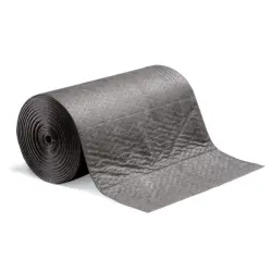 30" x 150ft Gray New Pig 40.2gal Heavyweight Cross-Perforated Universal Absorbent Roll