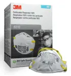 White 3M 8210 N95 Disposable Particulate Respirator 20Ct Box