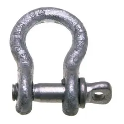 5/16" 1500lb WLL Campbell USA C-419-G Galvanized Carbon Steel Screw Pin Anchor Shackle