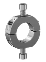 1" Black Oxide Finish Steel Top & Bottom Mount 2-Piece Split Shaft Collar