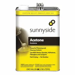 1gal Can Sunnyside Fast Evaporating Acetone Thinning &amp; Cleanup Solvent