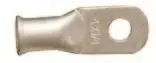6 AWG 1/4" Stud Heavy Duty Tin Plated Copper Straight 1 Hole Cable Lug