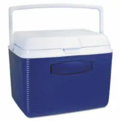24 Quart (30 Can) 17.4" x 12.4" x 13.3" Rubbermaid Victory Modern Blue Beverage Cooler