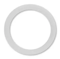 #047 4-1/2" x 4-5/8" x 1/16" White PTFE (Teflon) Enclosed Viton 80 Durometer Standard O-Ring
