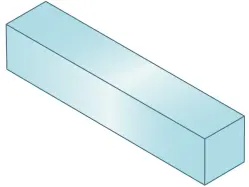 1/4" x 1/4" x 12" Grade 1018 Zinc Low Carbon Steel Oversized Keystock